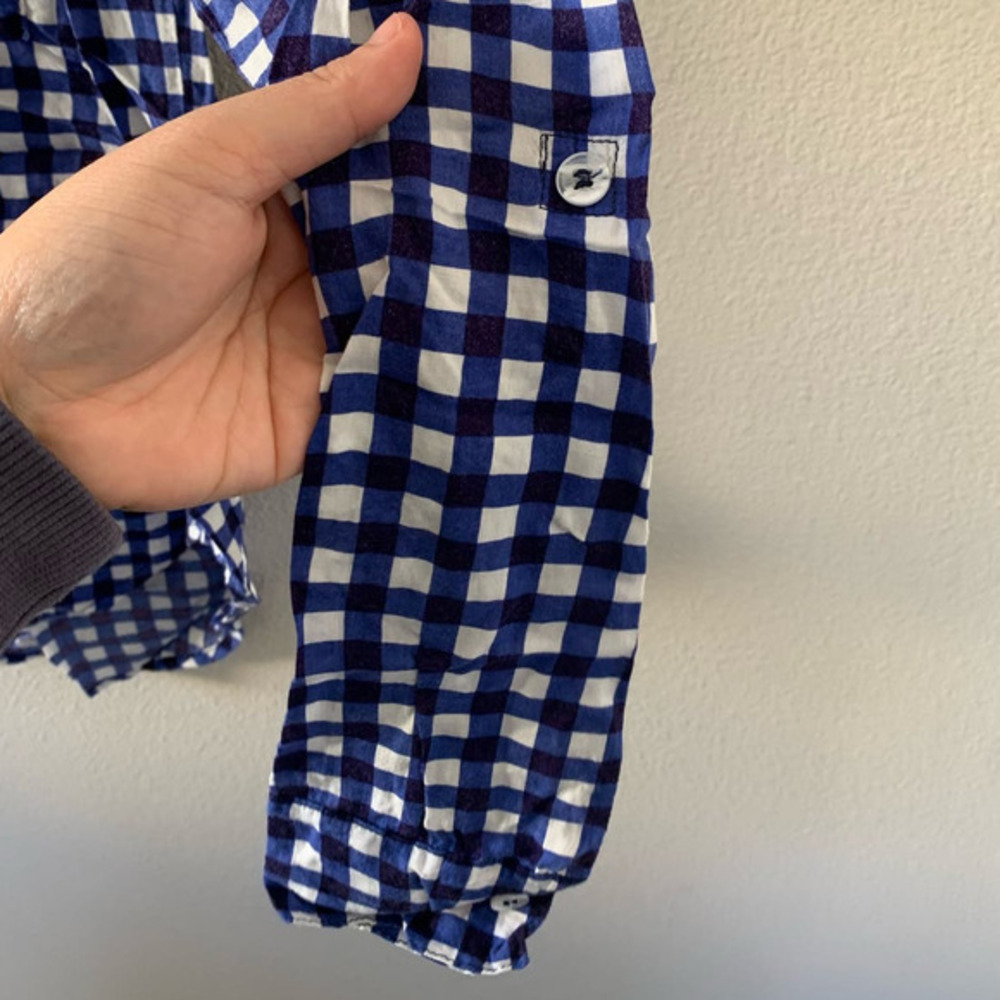 Splendid Gingham Button Down Navy‎ - Picture 8 of 9